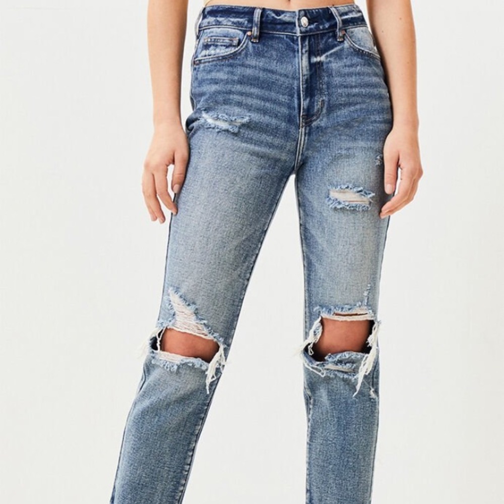 Pacsun Blue High-Waisted Mom Jeans